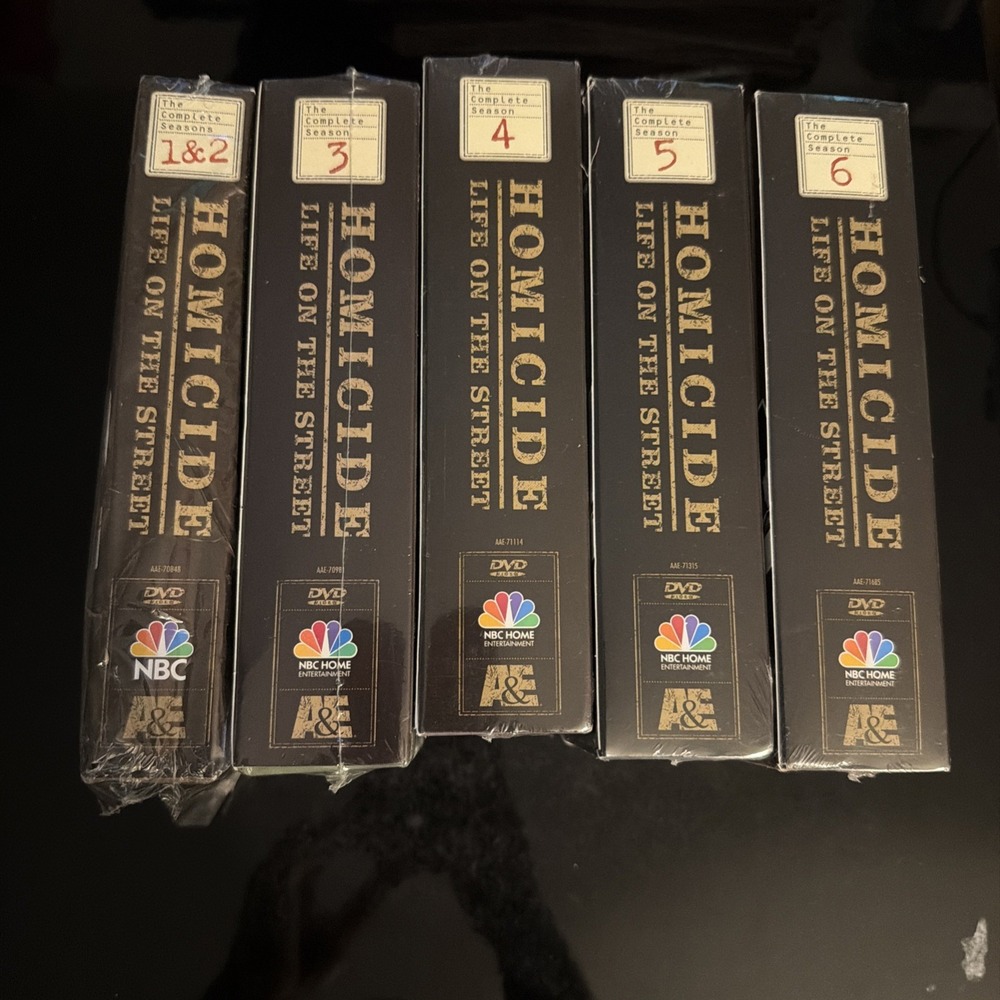 Homicide Life on the Street Complete Seasons 1 2 3 5 6 DVD 2003 A&E NBC New